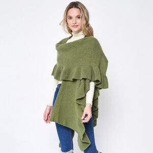 Ruffled Ruana Wrap